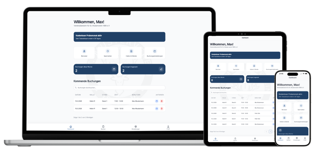 StandFrei ist die modernste App um das vereinsinterne Schießtraining zu organisieren.